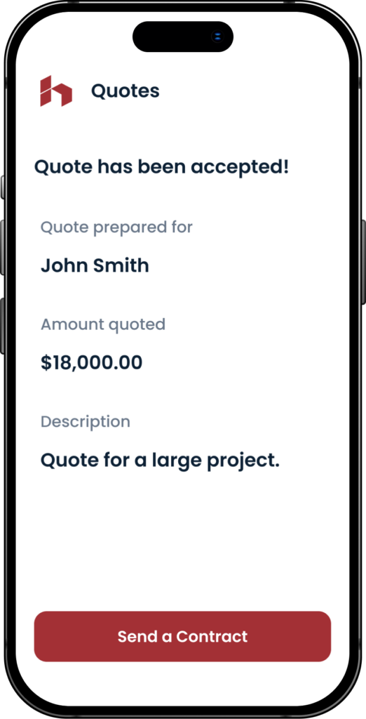 quotes - notifications - Best Contractor Estimating & Invoicing Software - Hearth