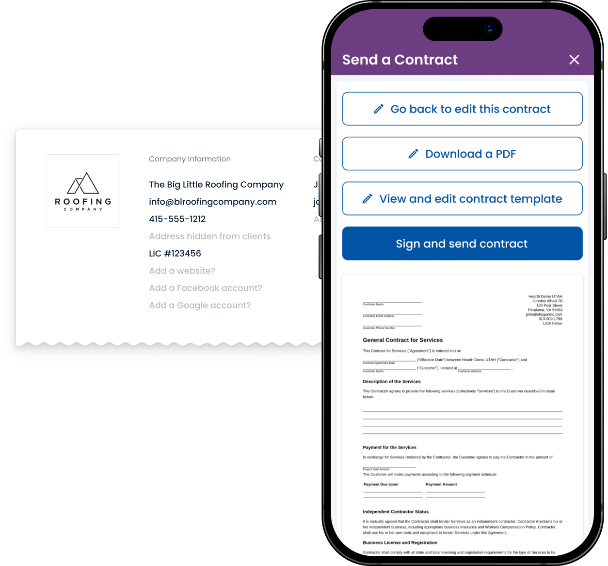 secure your jobs - Best Contractor Estimating & Invoicing Software - Hearth