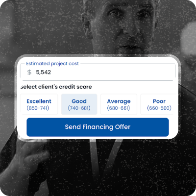 Sending a financing offer from the Hearth app